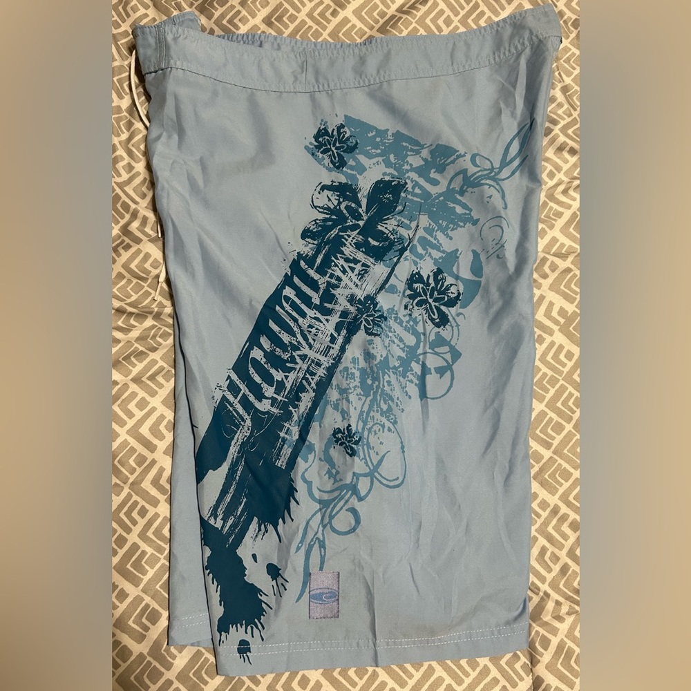 Hawaiian Performance Surfwear Blue Swimtrunks- size 40